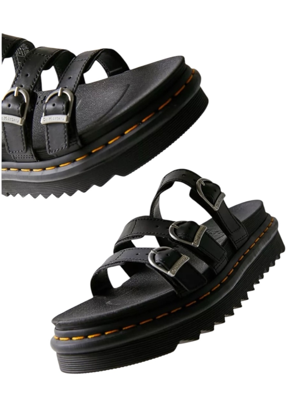 Dr. Marten’s Blaire Slide BLAIRE flat sandals in black | size 5 USL - Picture 2 of 13